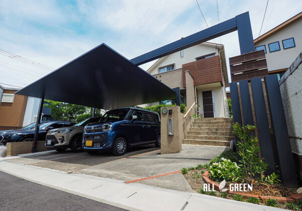 名古屋市のカーポートSCを使用した外構リフォーム